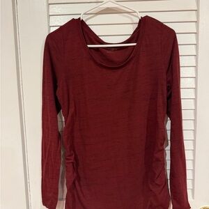 ❤️ Liz Lange Maternity for Target Burgundy Long Sleeve Top – Size M
